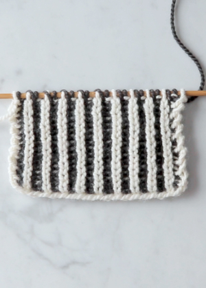 Brioche Stitch: Two-Color Brioche + Fixing Mistakes | Purl Soho