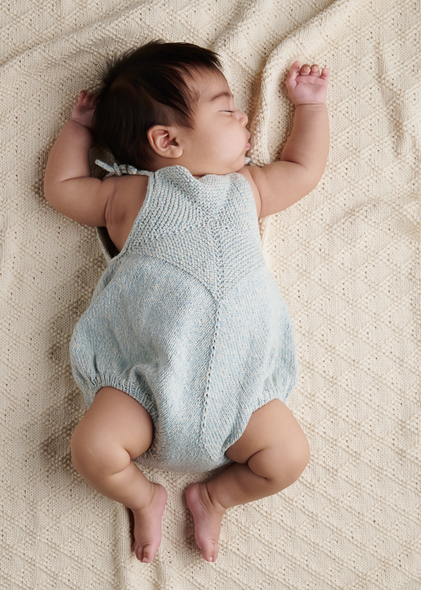 Ainur Berkimbayeva For Purl Soho: Pinwheel Baby Romper In Picnic Cotton | Purl Soho
