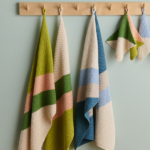 free Catty-Corner Washcloth and Hand Towel knitting pattern in Purl Soho's Cotton Pure yarn