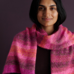 free Soft Stripes Wrap knitting pattern in Tussock and Novella yarns