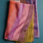 Alpenglow Blanket, a free knitting pattern in Purl Soho's Linen Quill Minis yarn
