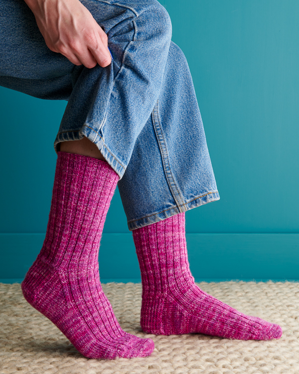 Perfect Fit Socks in Fine Print | Purl Soho