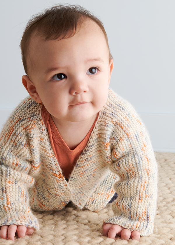 Simply The Best Cardigan for Babies + Toddlers in Pepper | Purl Soho