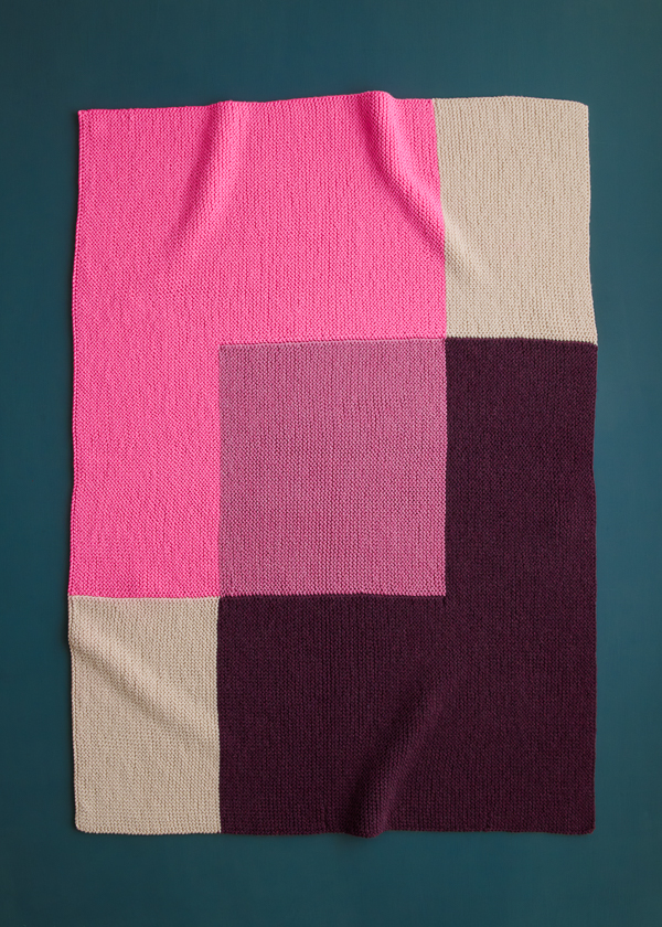 Color Study Blanket in Daily Wool | Purl Soho