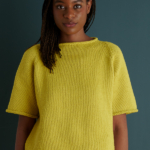 Simple Tee knitting pattern in Purl Soho's June Worsted yarn